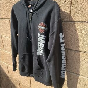 Harley-Davidson Charcoal Gray Zip-Up Jacket